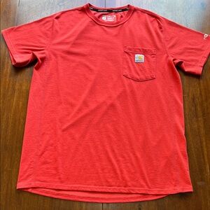 Carhartt Force Red Short-Sleeve Pocket Tee Size M